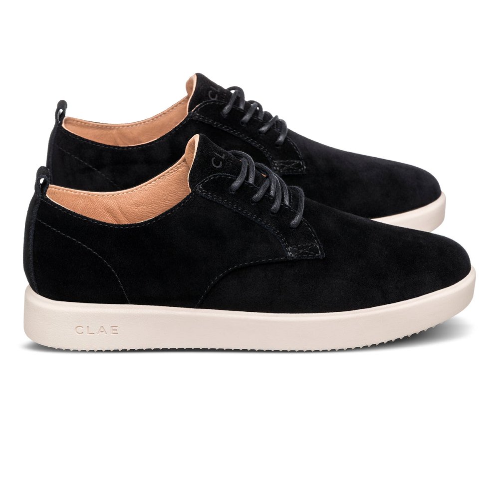 CLAE ELLINGTON DS Shoes Mens USA148-Z53 In Black Suede